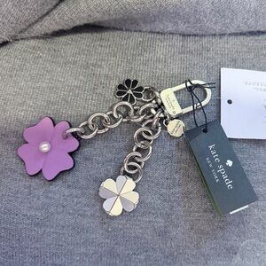 Kate Spade Lavender Flower Key & Card Holder